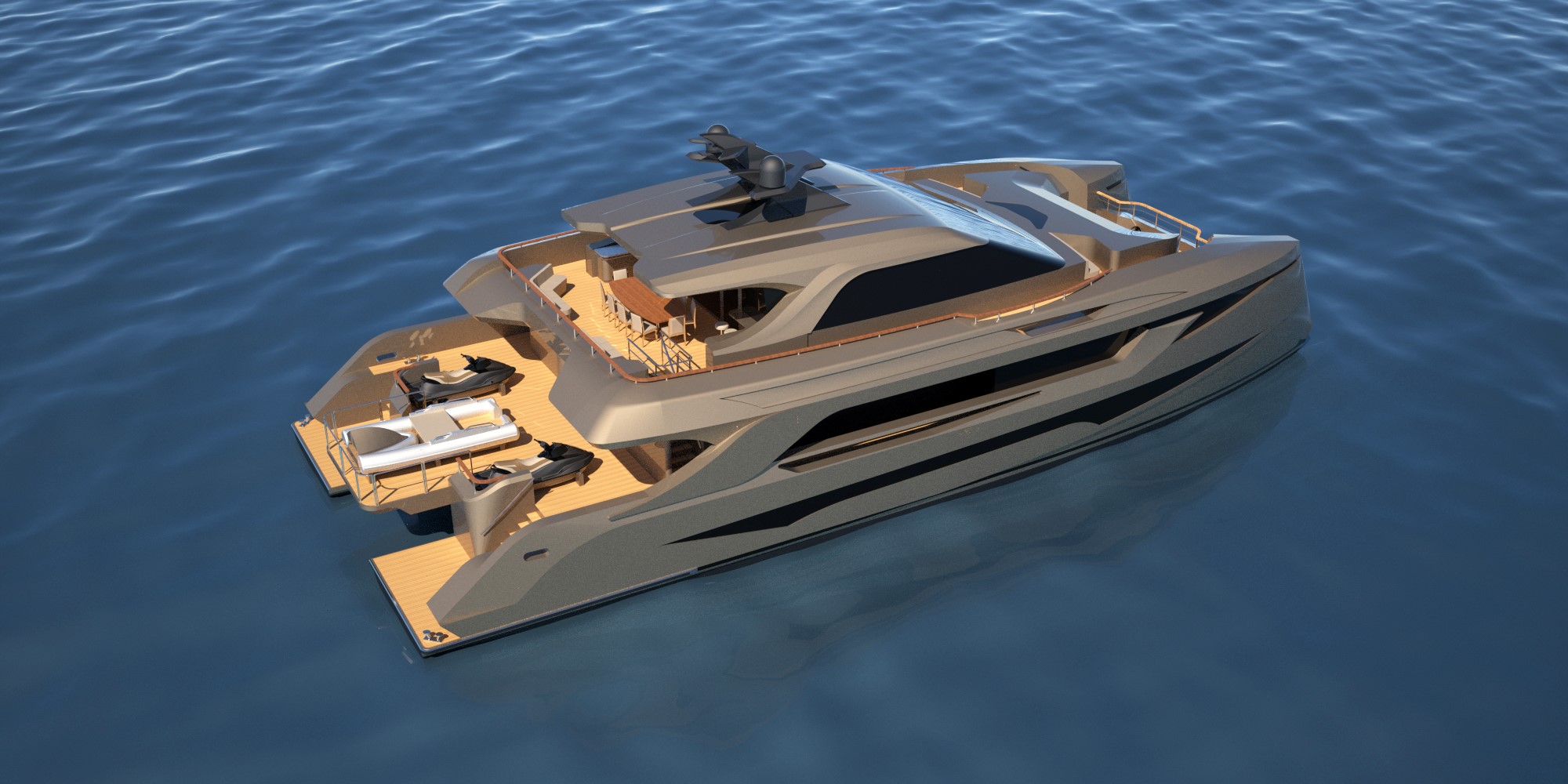 Echo Yachts Mmyd Announce New Fully Customizable Sp30 Catamaran Motor Yacht Design For Flibs 2020 Superyacht Australia