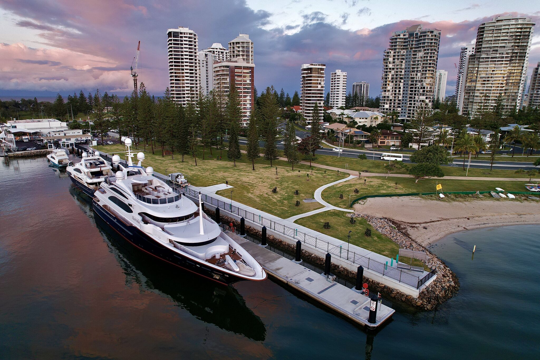 super yacht in brisbane