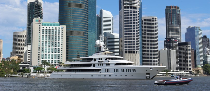 Aurora on Brisbane River cropped