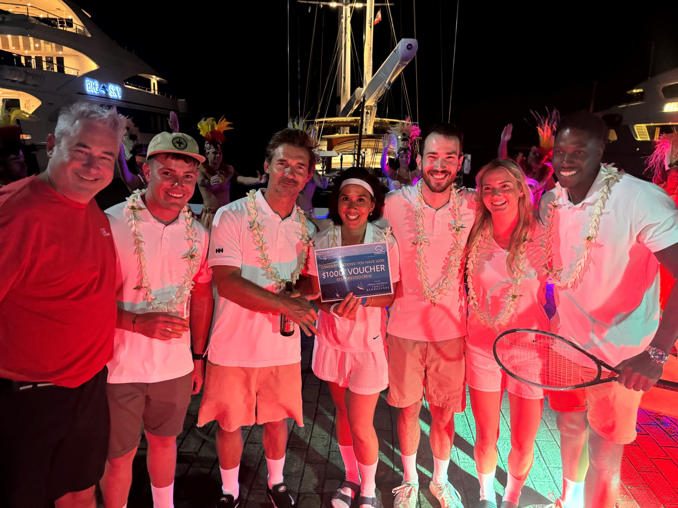 Best Dressed Crew MY ZeXplorer dressed as ‘Australian Open Tennis’ with Duncan Curnow, Quality Marin