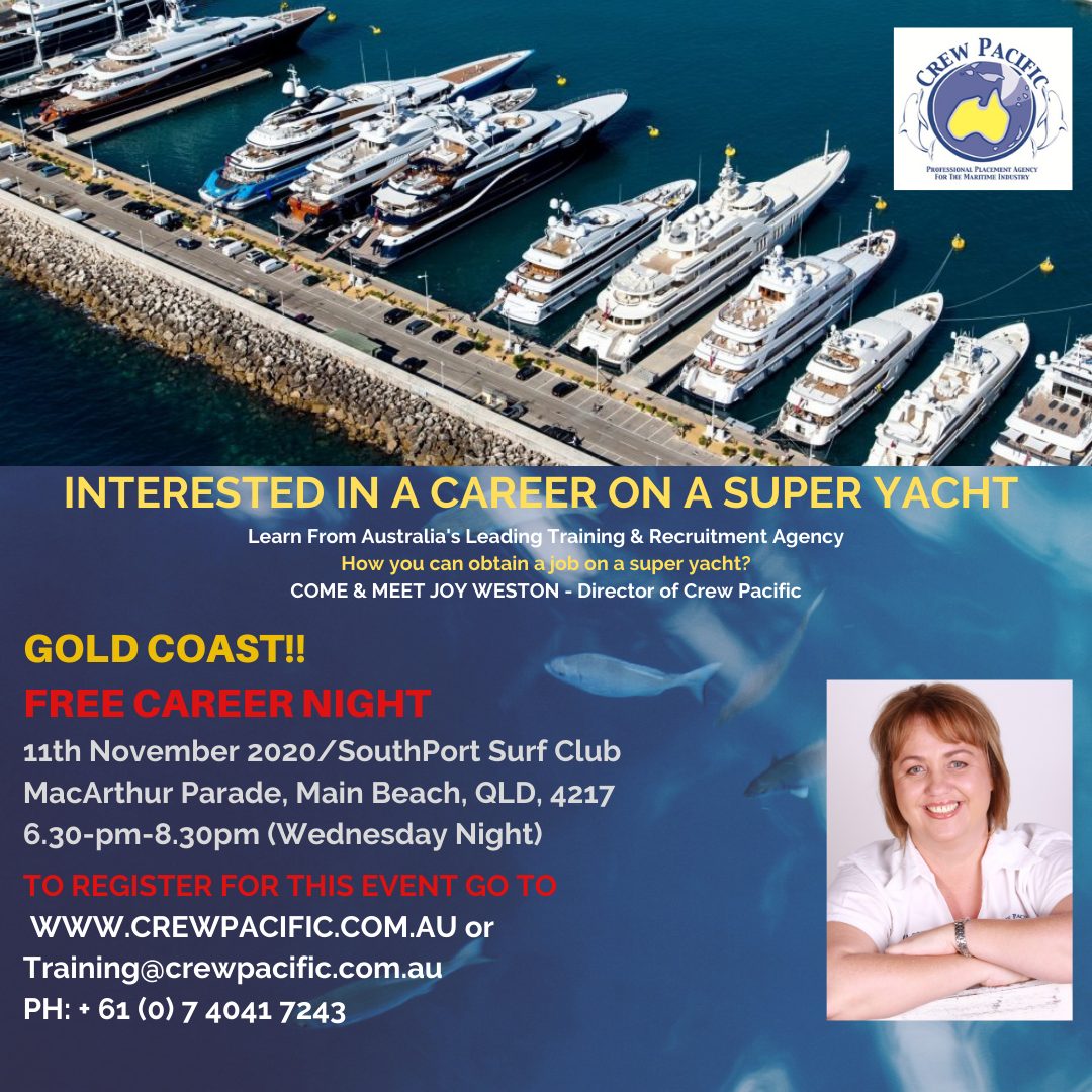 superyacht australia jobs