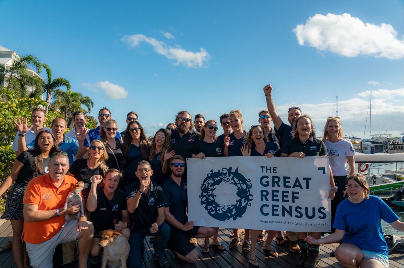 Great Reef Census Launch at the Cairns Marina. Credit Brad Fisher @ikatere_photography