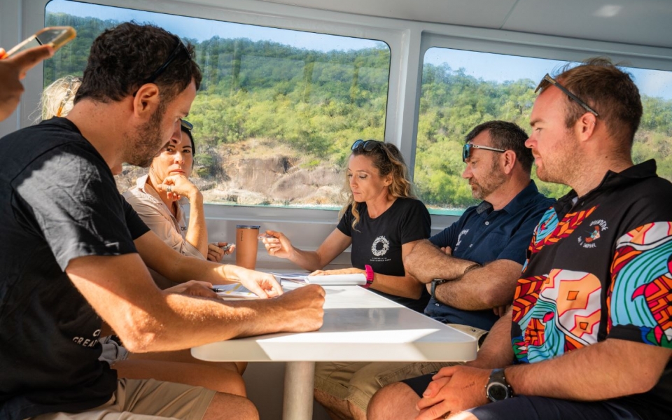 Great Reef Census project team planning the reef surveys 1 Brad Fisher