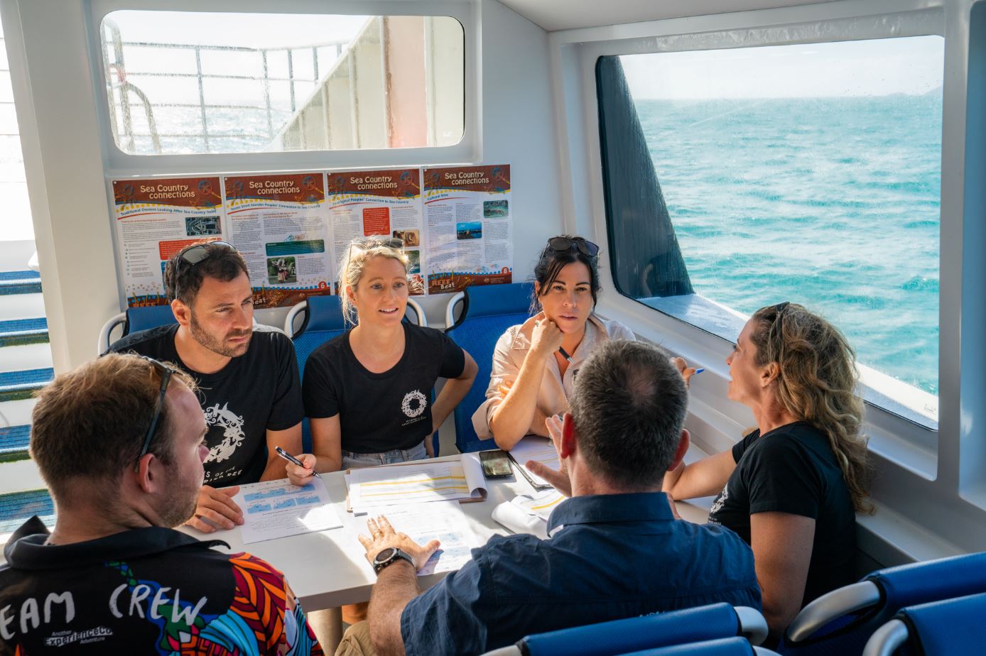 Great Reef Census project team planning the reef surveys 2 (Credit_ Brad Fisher)