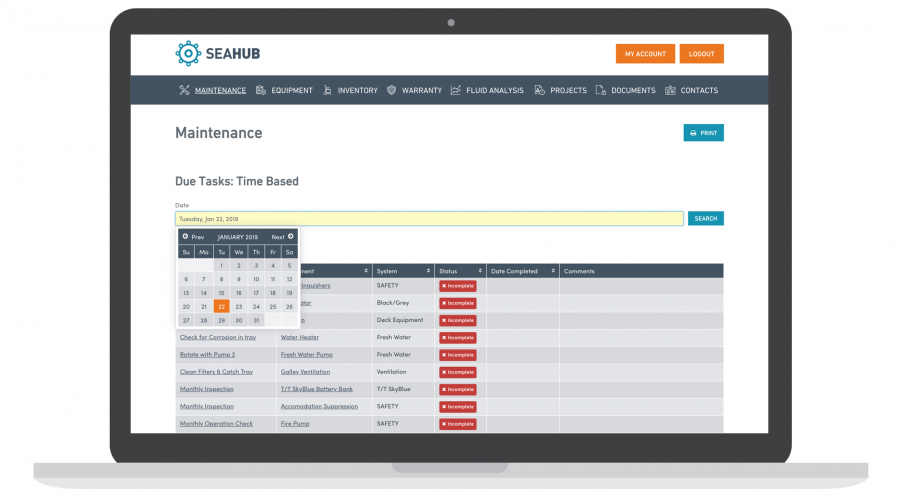 Seahub - Yacht Maintenance Software - Superyacht Australia