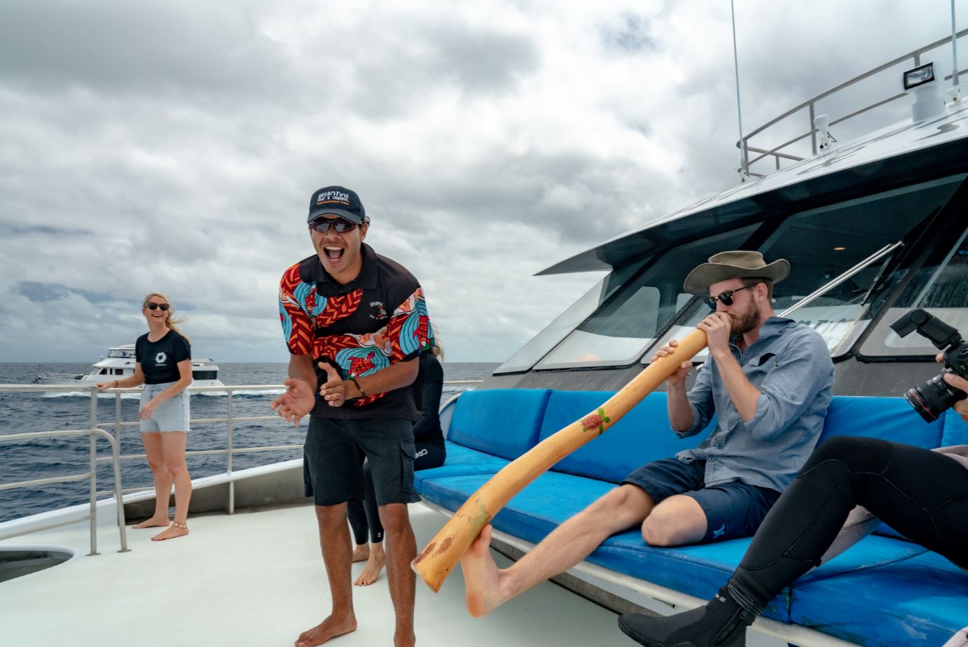 Ranger Blake Cedar from Dreamtime Dive & Snorkel excited to kick off the Great Reef Census (must credit_ Brad Fisher)